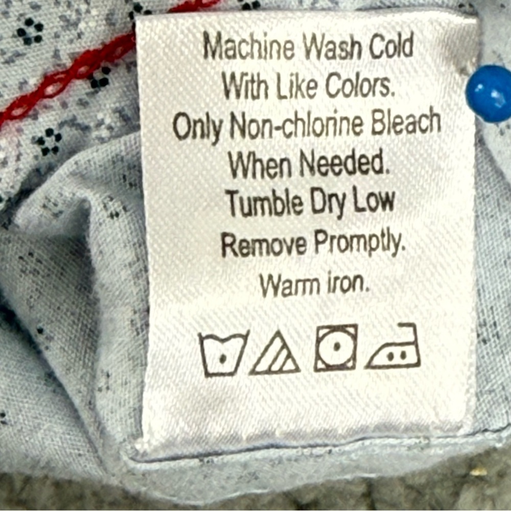 Burnside Light Blue Geometric Button Down Shirt - image 8